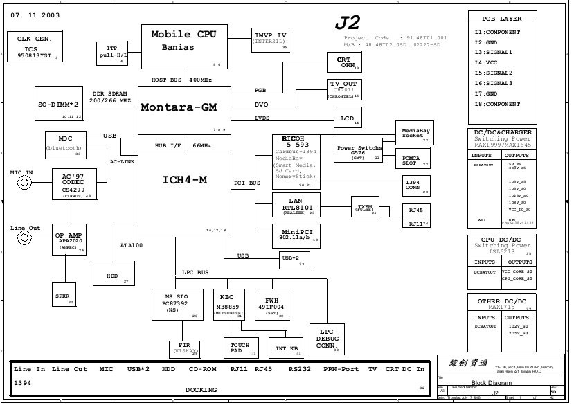 Acer v193a схема