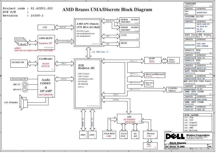 Dell e198fp схема