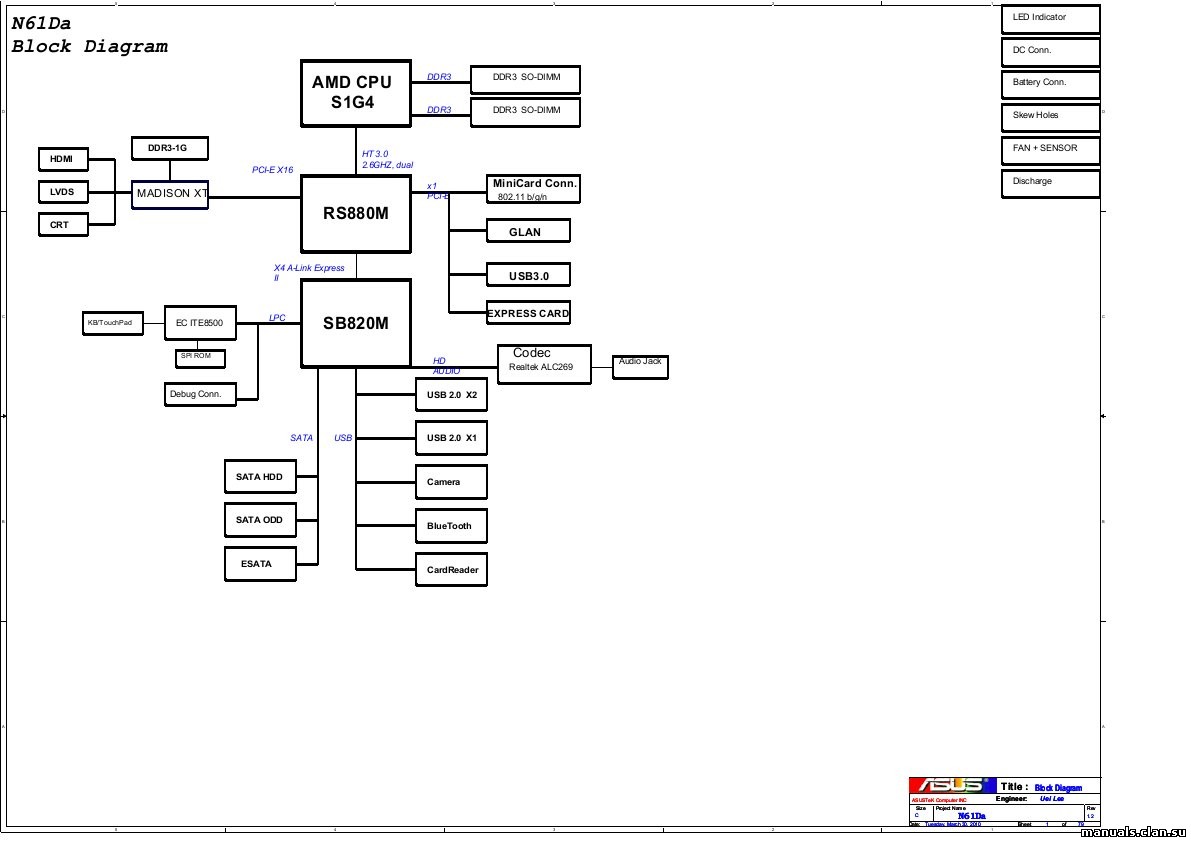 N61da asus схема