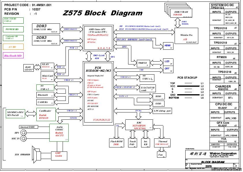 Lz575 mb схема