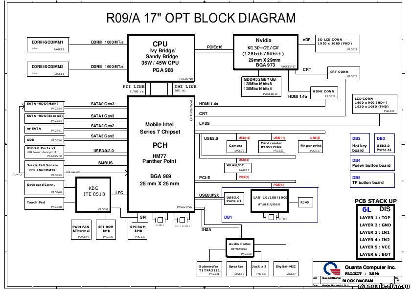 Quanta r13 схема