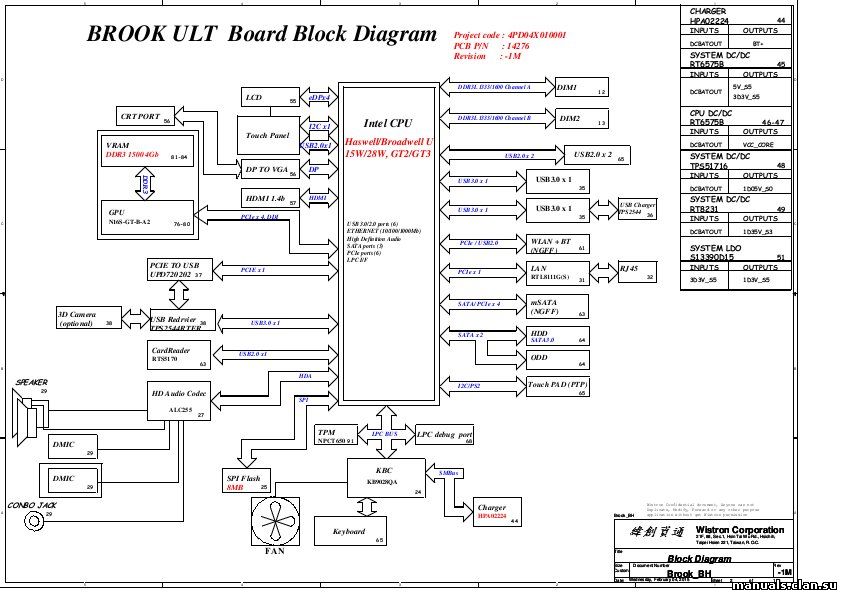 Brook bh mb 14276 1m схема