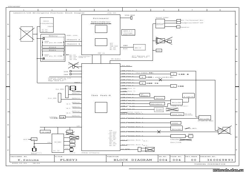 Схема ноутбука тошиба
