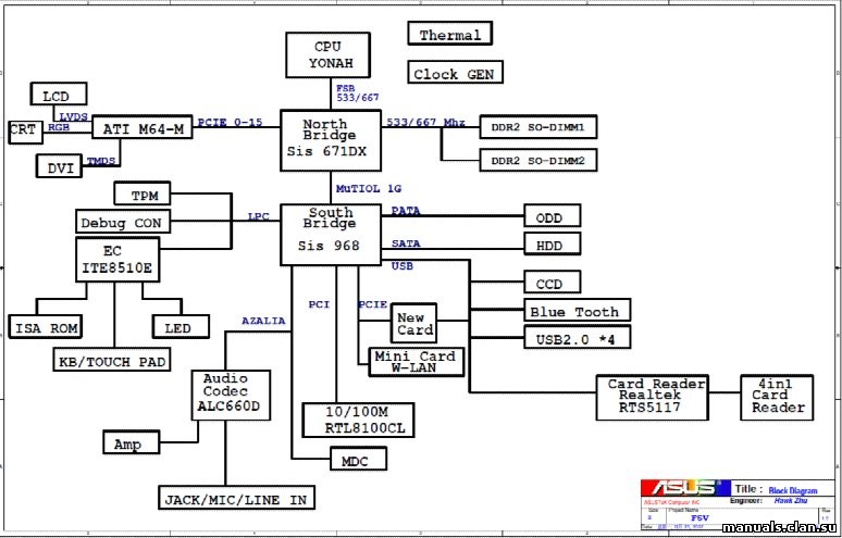 Asus s301l схема