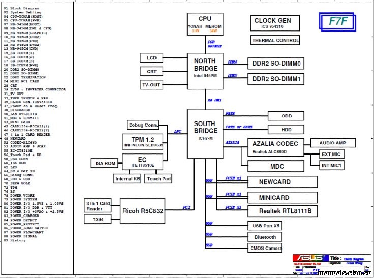 Asus x55vd схема